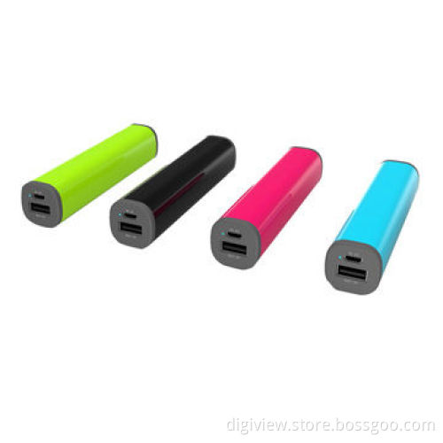 2,200mAh portable lipstick power bank for mobile phone
